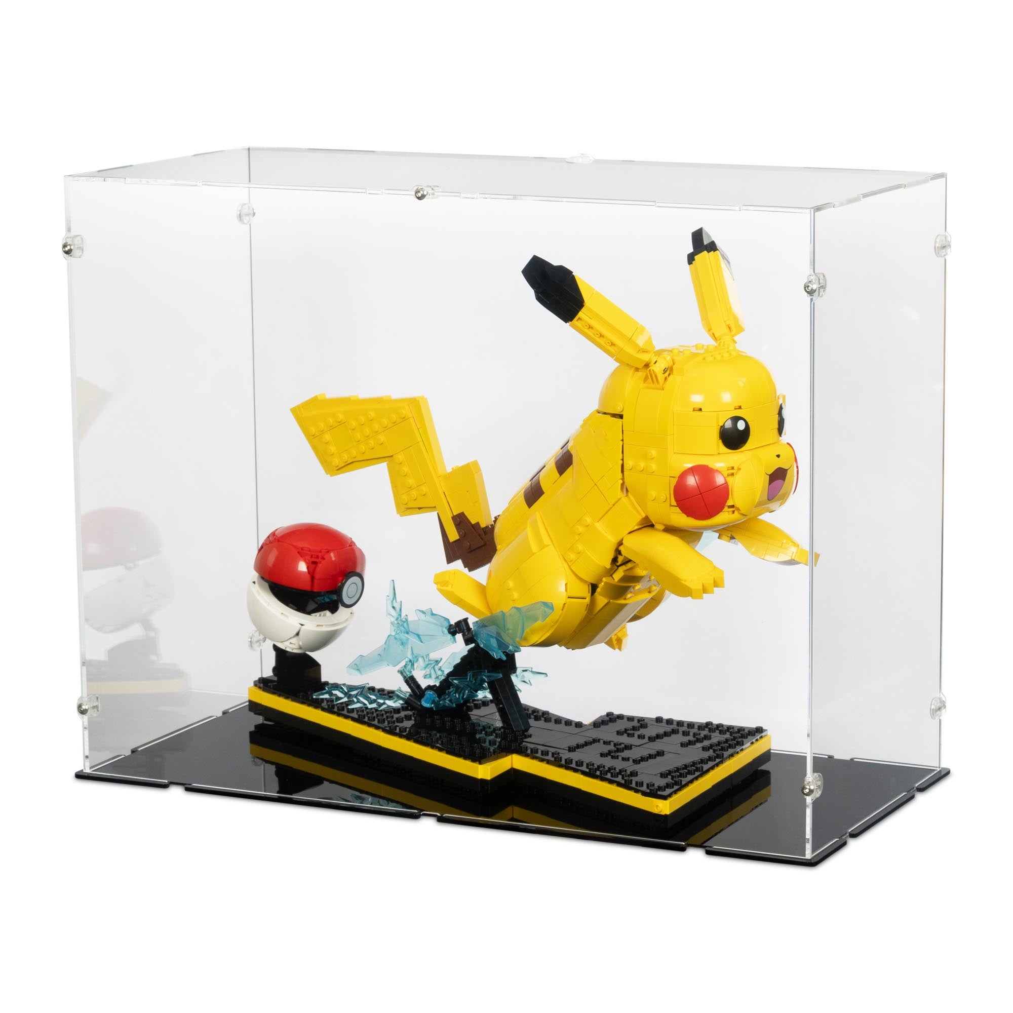 Pokemon Pikachu Poke Ball Display Case for LEGO 72152 | iDisplayit