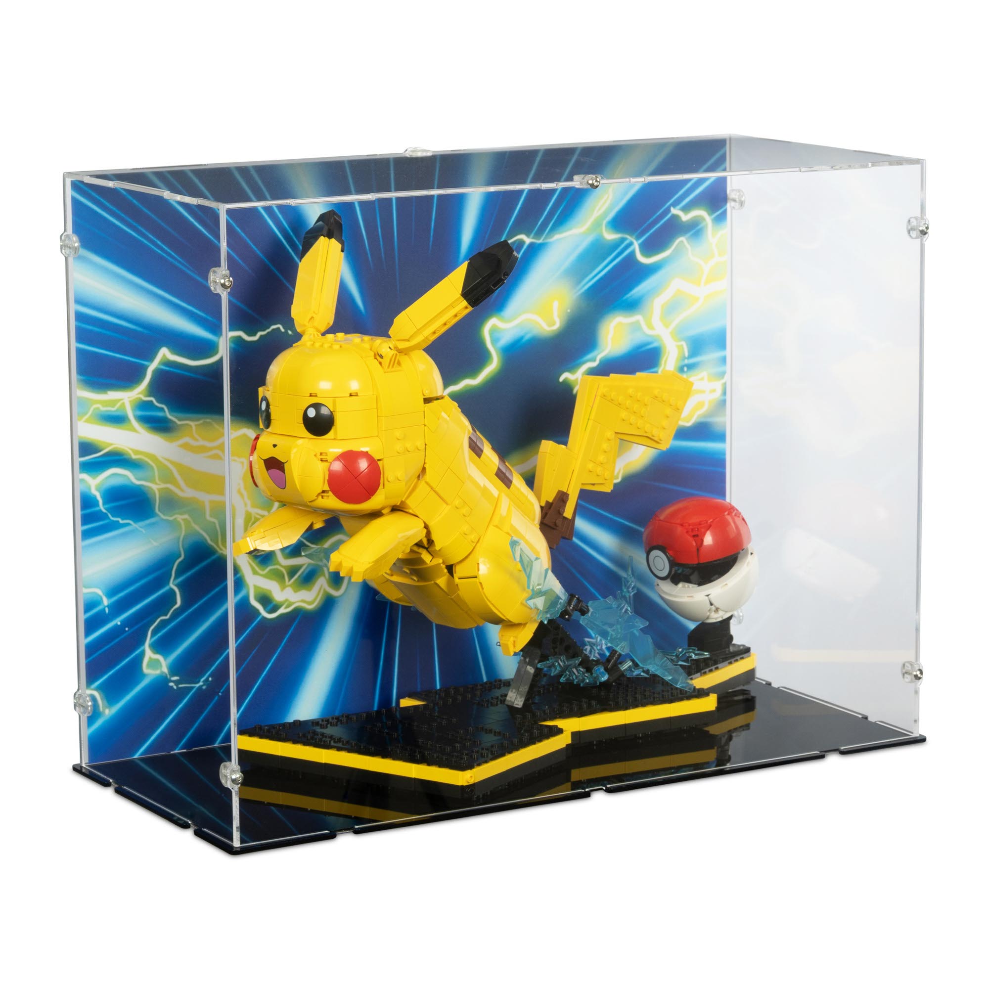Pokemon Pikachu Poke Ball Display Case for LEGO 72152 | iDisplayit