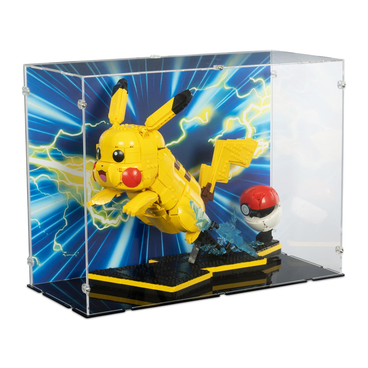Pokemon Pikachu Poke Ball Display Case for LEGO 72152 | iDisplayit