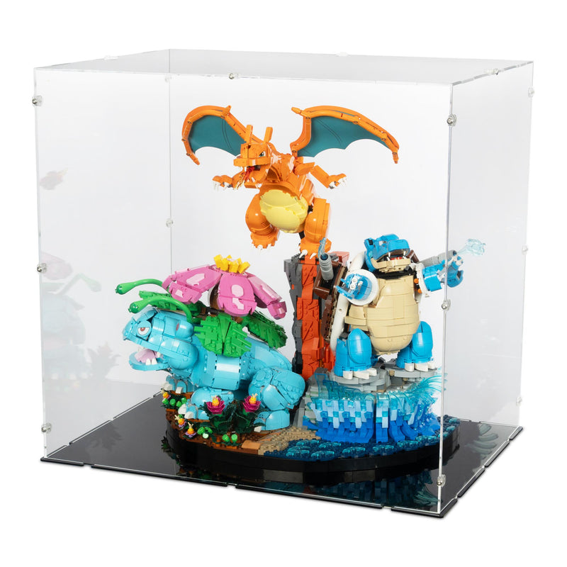 Pokémon Venusaur, Charizard and Blastoise Display Case for LEGO 72153