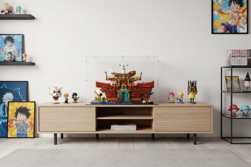 One Piece The Baratie Floating Restaurant Display Case for LEGO 75640