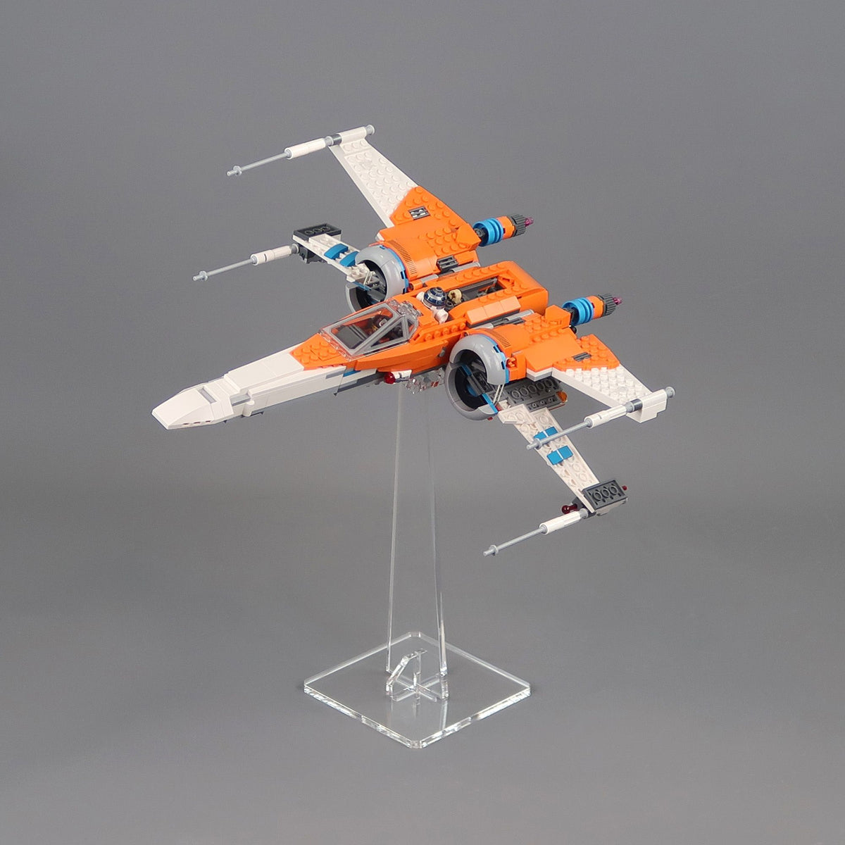 Acrylic 24cm Angled Display Stand for LEGO Sets | iDisplayit USA