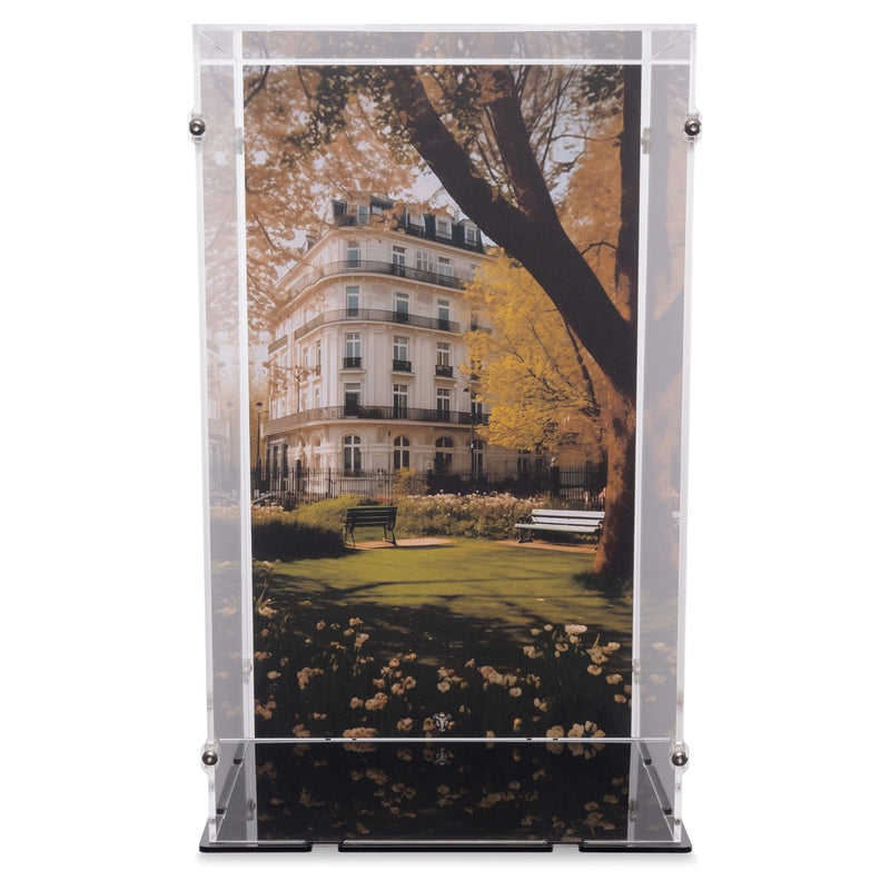 Red London Telephone Box Display Case for LEGO 21347
