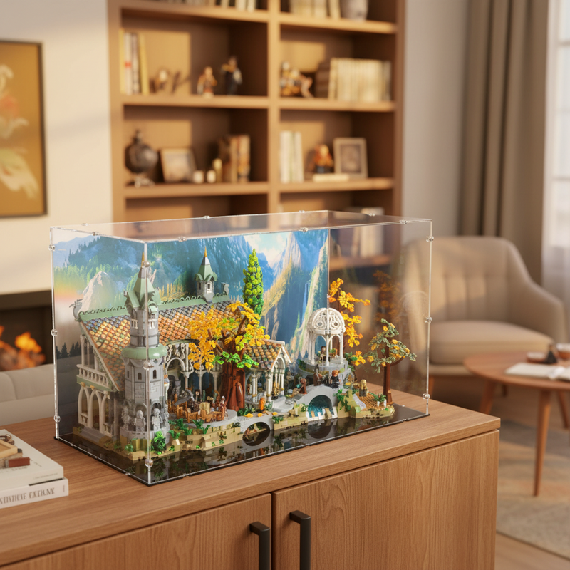 Lord of the Rings Rivendell Display Case for LEGO 10316