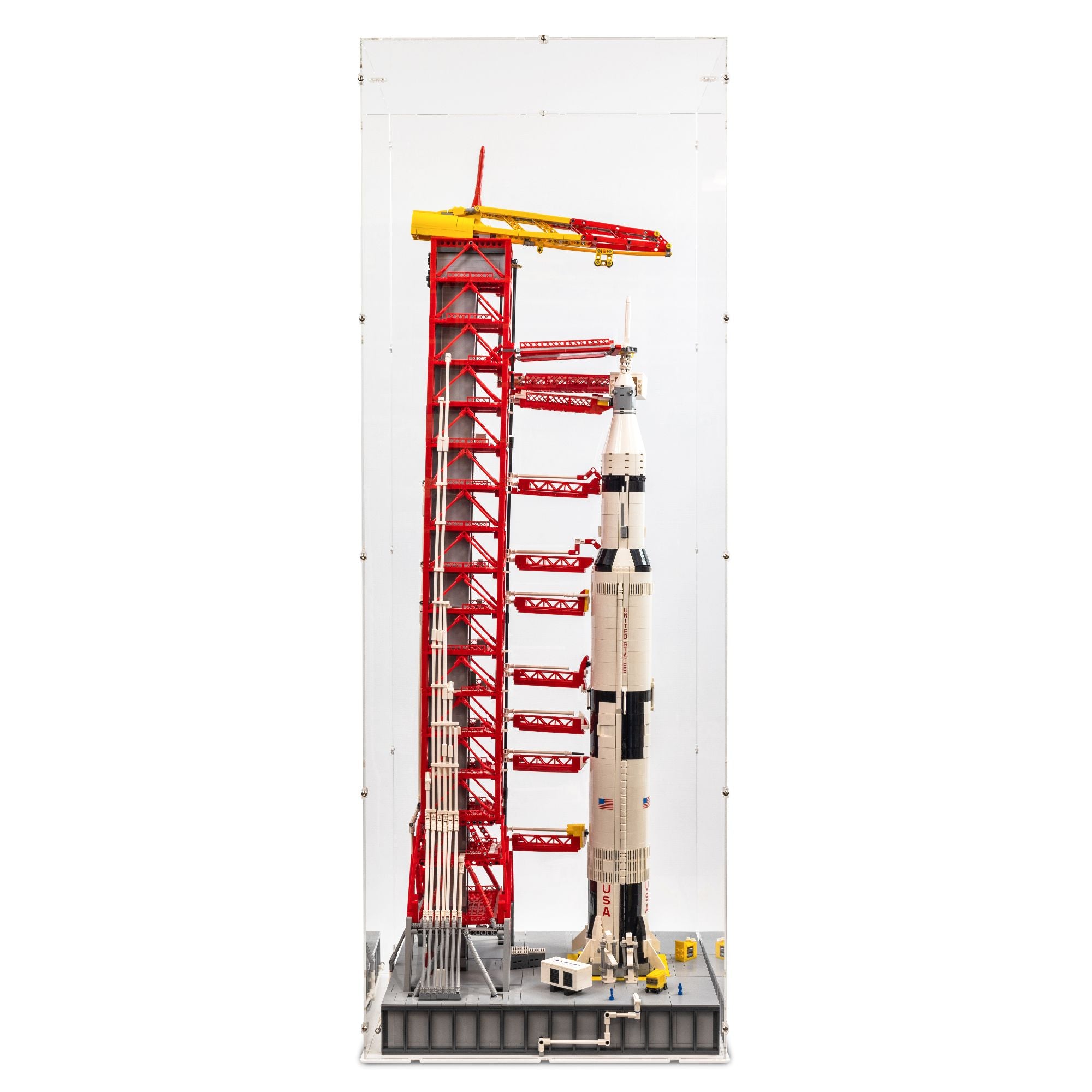 LEGO NASA Apollo Saturn V Launch Tower Display Case | iDisplayit