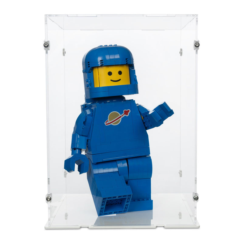 Up-Scaled Blue Astronaut Minifigure Display Case for LEGO 40921