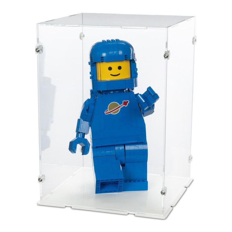 Up-Scaled Blue Astronaut Minifigure Display Case for LEGO 40921