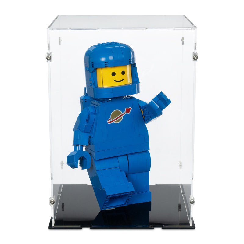 Up-Scaled Blue Astronaut Minifigure Display Case for LEGO 40921