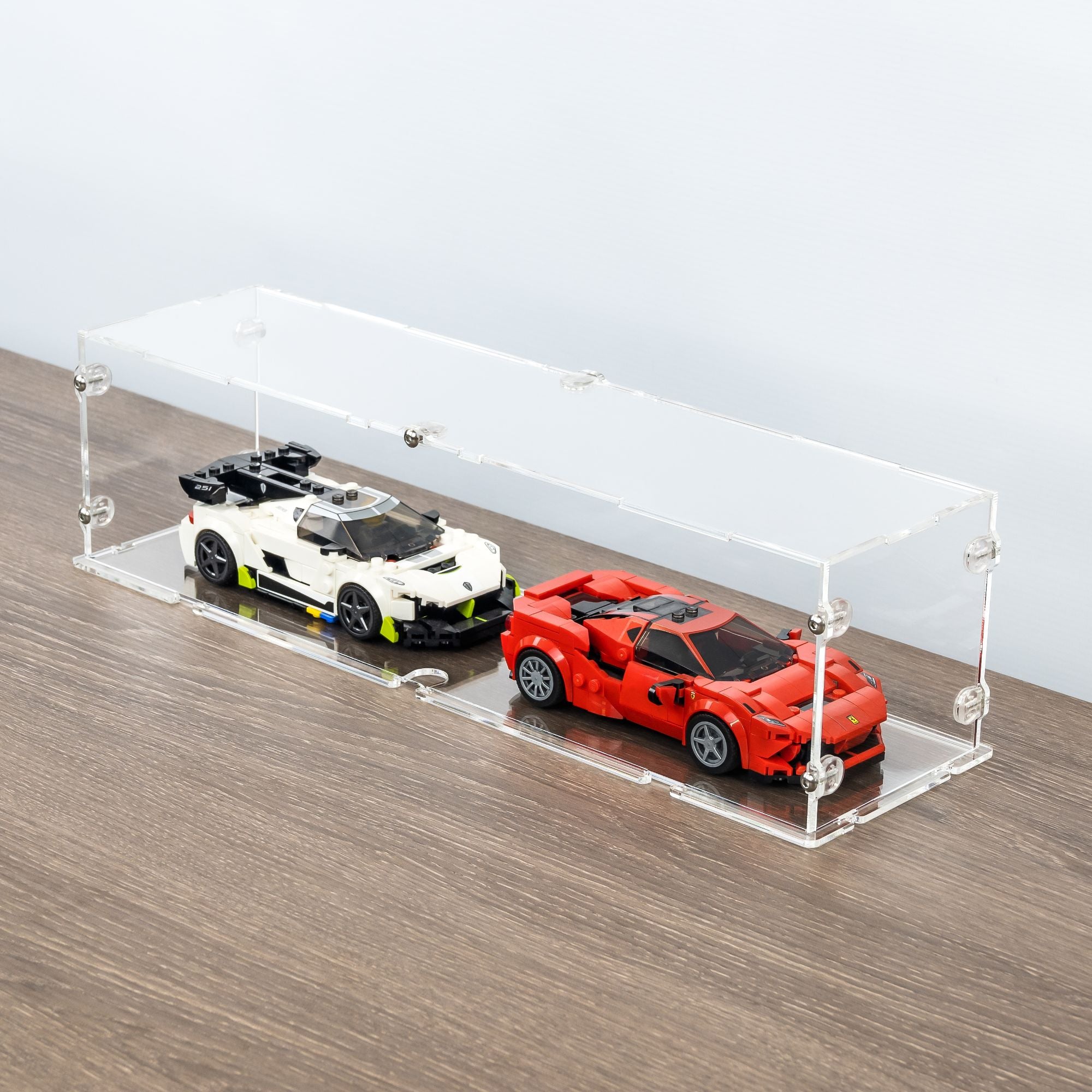 Acrylic Display Case for x2 LEGO Speed Champions | iDisplayit USA