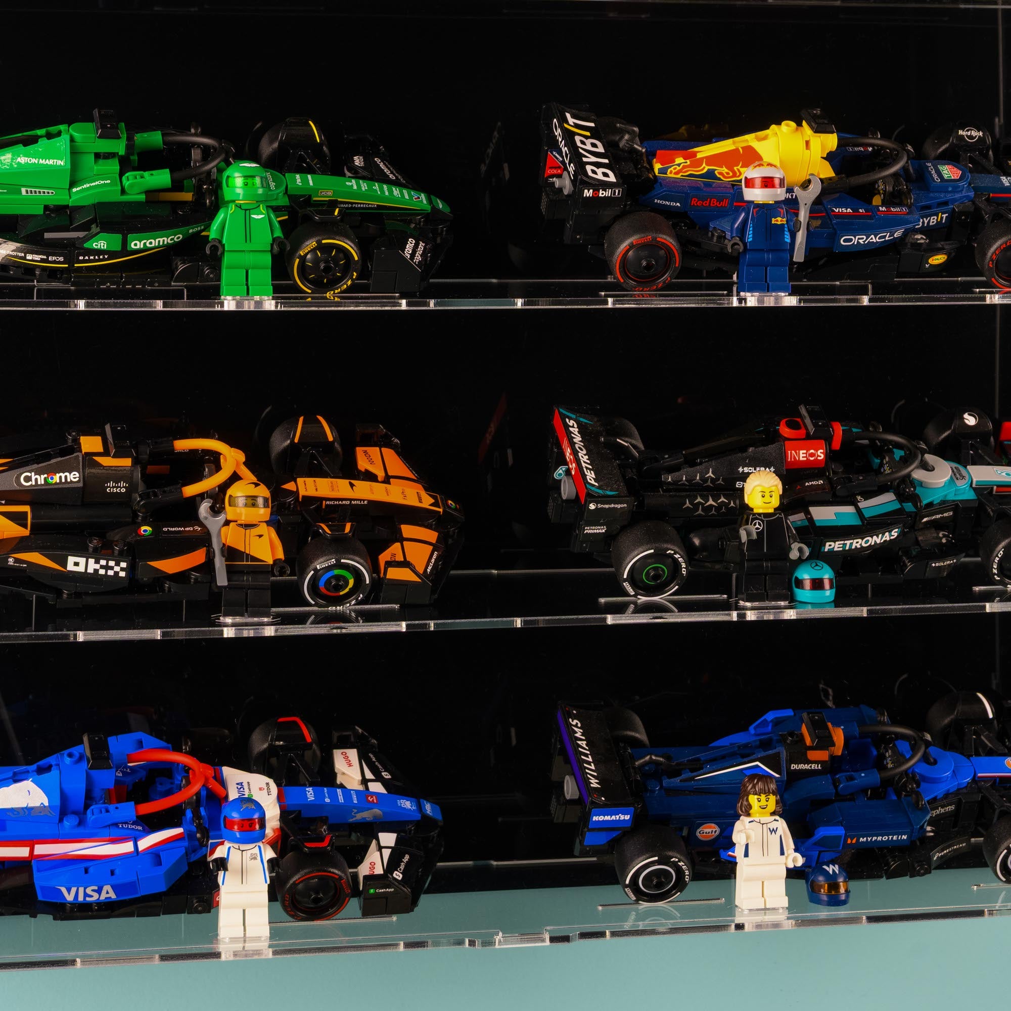 1154　コレクションボード　 LEGO Speed Champions F1 Series Wall Display Cabinet | iDisplayit