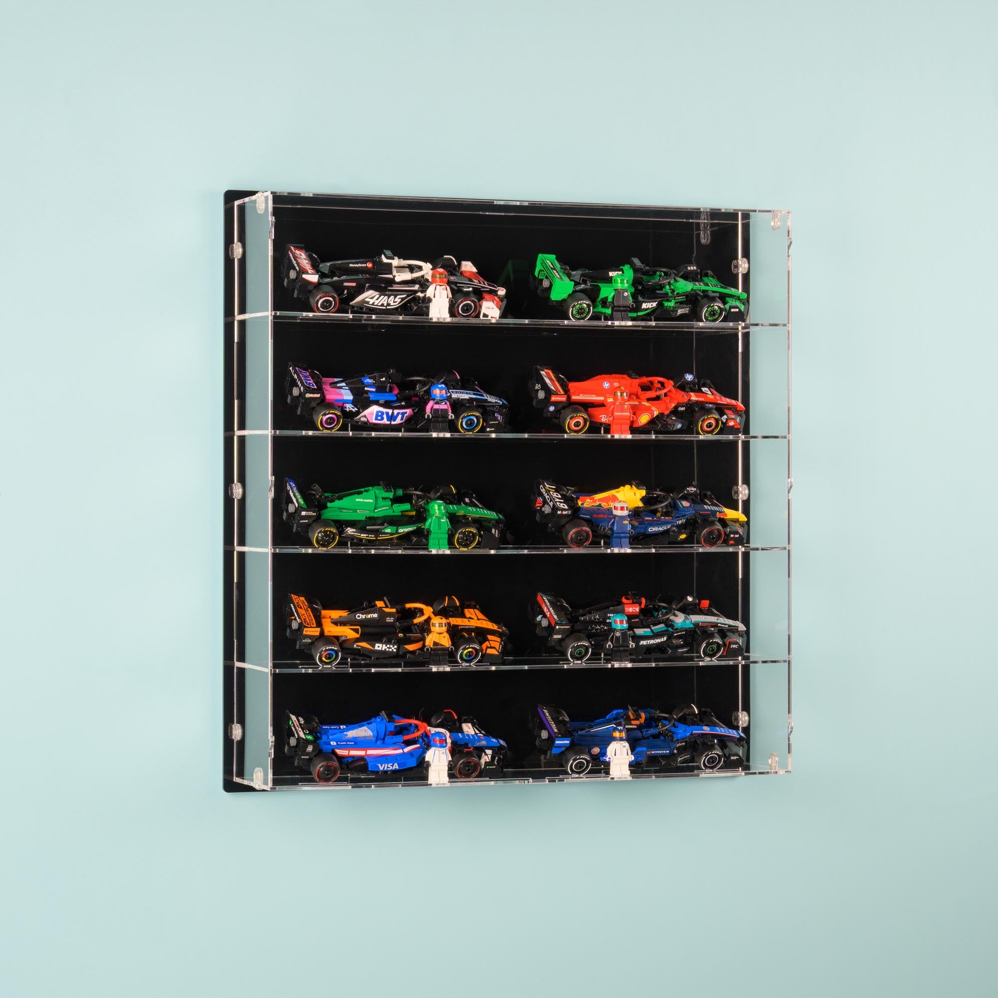 1154　コレクションボード　 LEGO Speed Champions F1 Series Wall Display Cabinet | iDisplayit