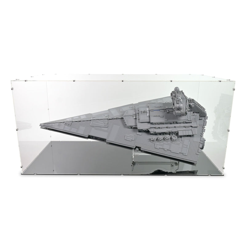 UCS Imperial Star Destroyer (Vertical) Display Case & Stand for LEGO 75252