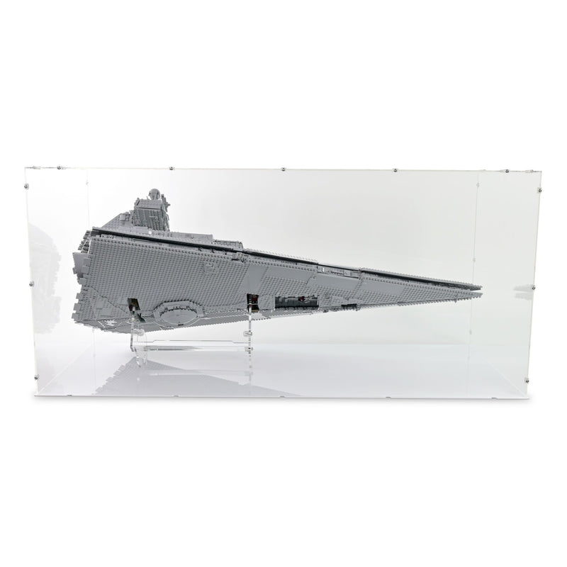 UCS Imperial Star Destroyer (Vertical) Display Case & Stand for LEGO 75252
