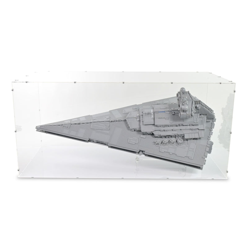 UCS Imperial Star Destroyer (Vertical) Display Case & Stand for LEGO 75252