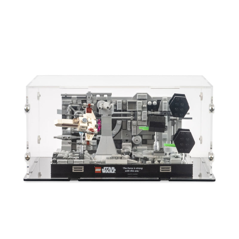 Death Star Trench Run Diorama Display Case for LEGO 75329