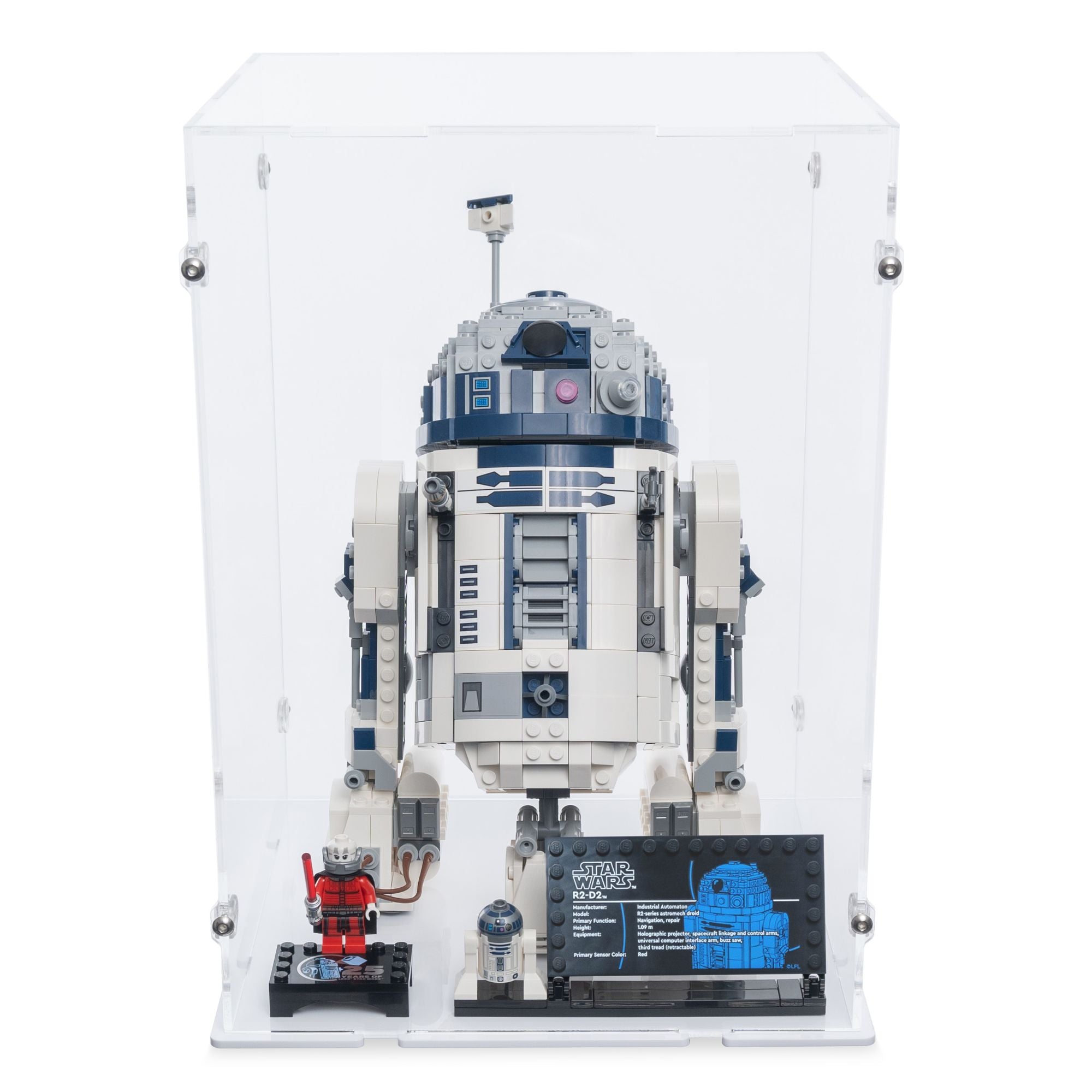 Acrylic Display Case for LEGO R2-D2 (2024) | iDisplayit USA