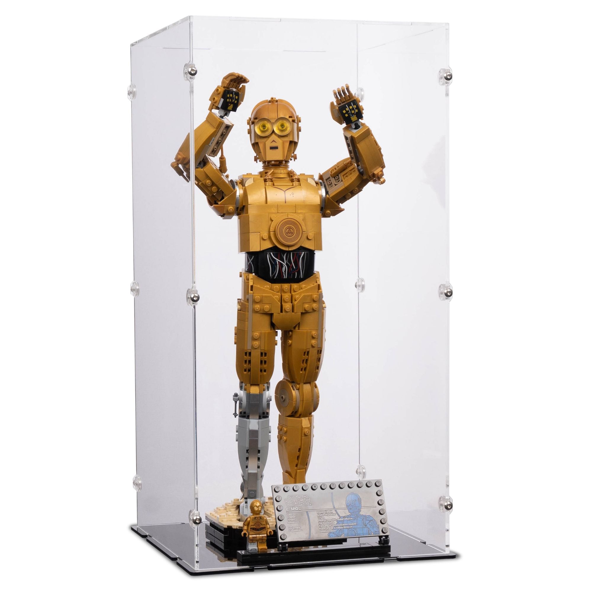 Acrylic Display Case for LEGO Star Wars C-3PO | iDisplayit