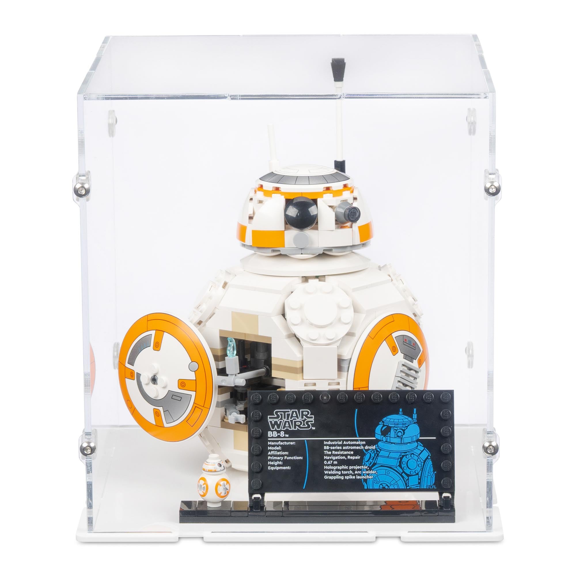 ブシロード サプライ スリーブ デッキケース STAR WARS 「BB-8 」 Acrylic Display Case for LEGO BB-8 Astromech Droid | iDisplayit