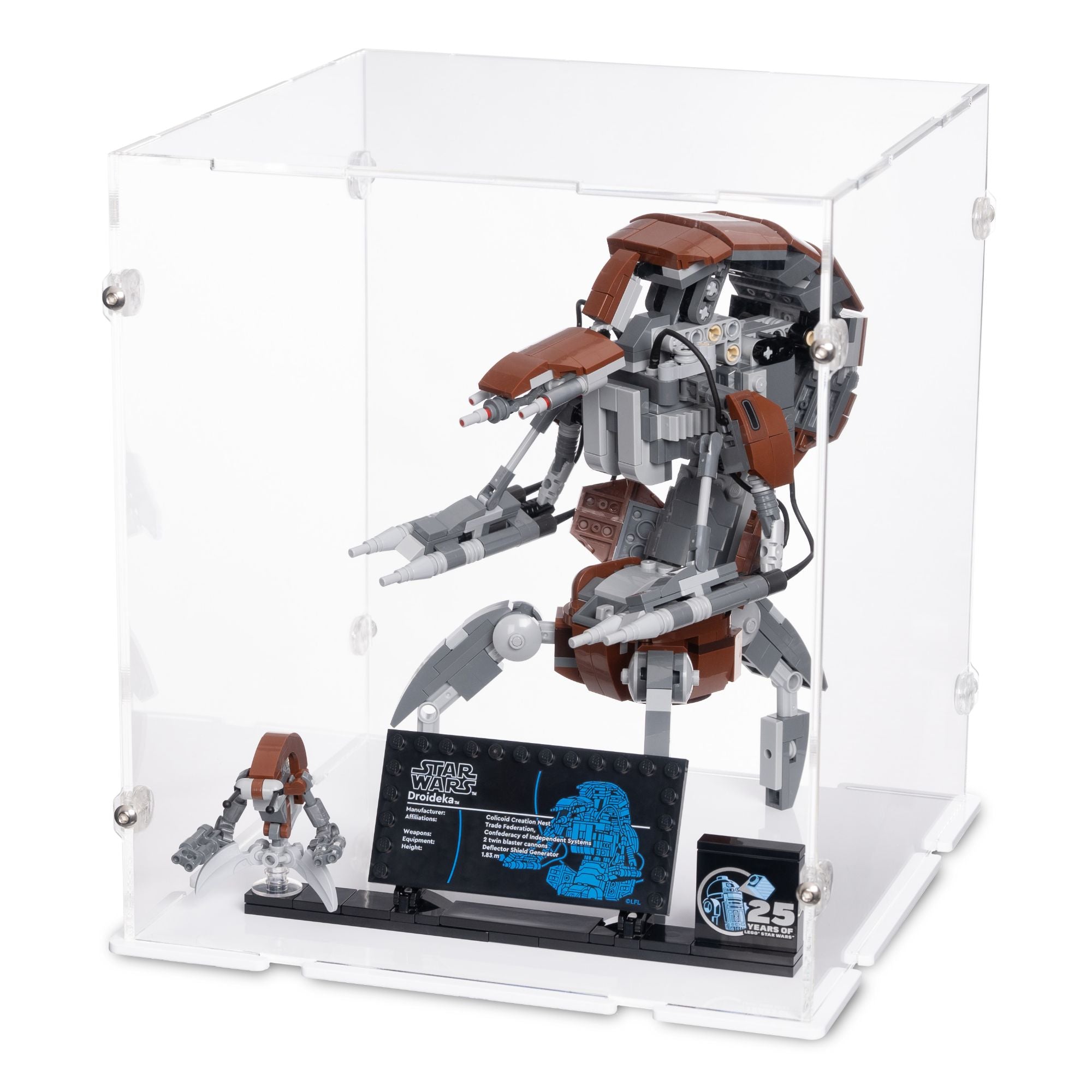 Acrylic Display Case for LEGO Star Wars Droideka | iDisplayit USA