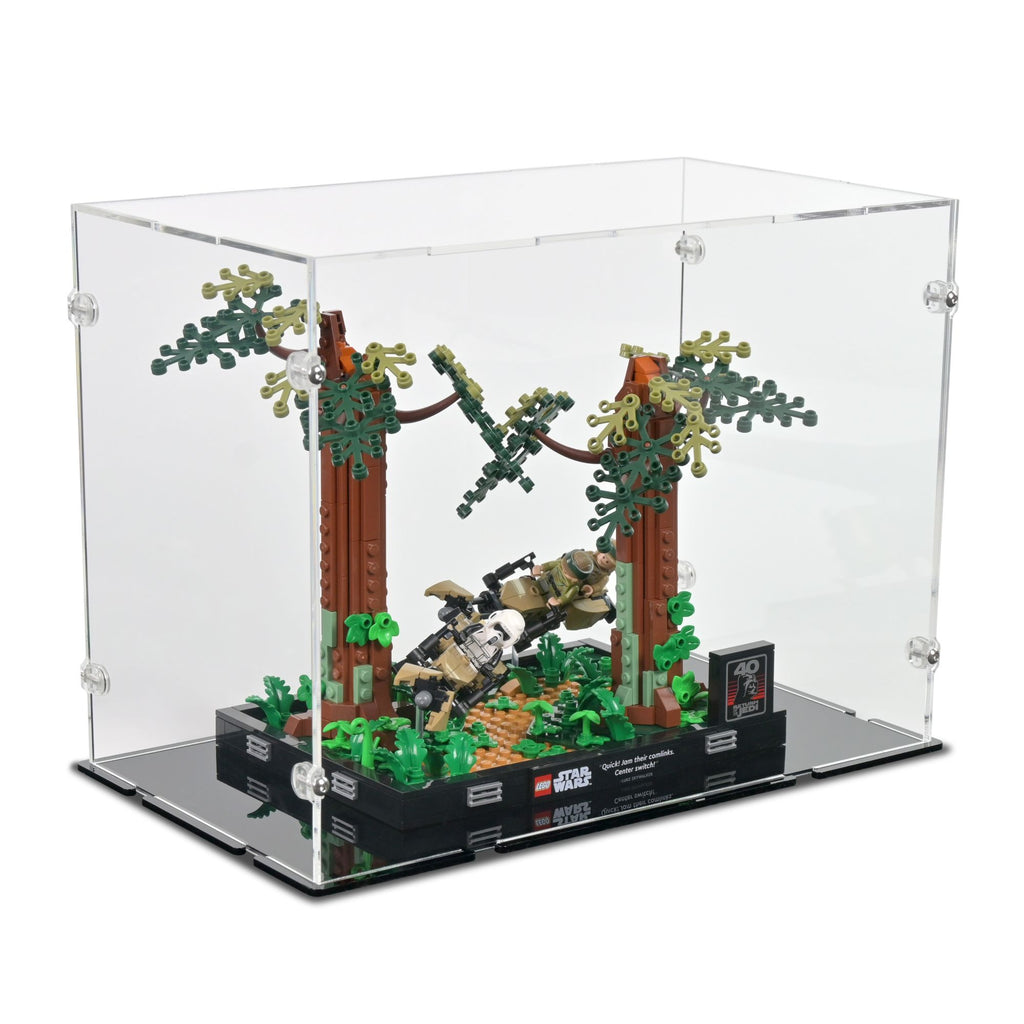 Display Case for LEGO Endor Speeder Chase Diorama | iDisplayit USA