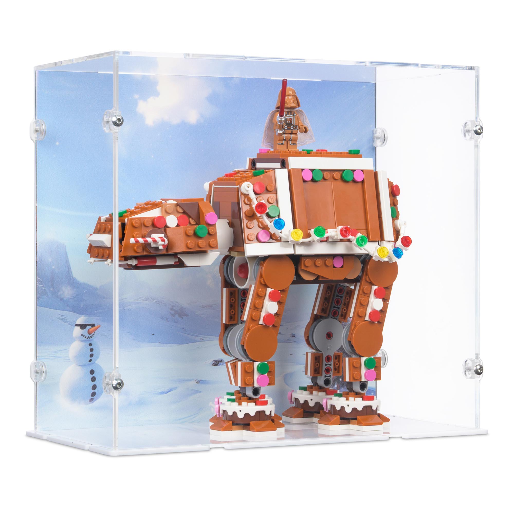 LEGO Gingerbread AT-AT Walker Acrylic Display Case | iDisplayit