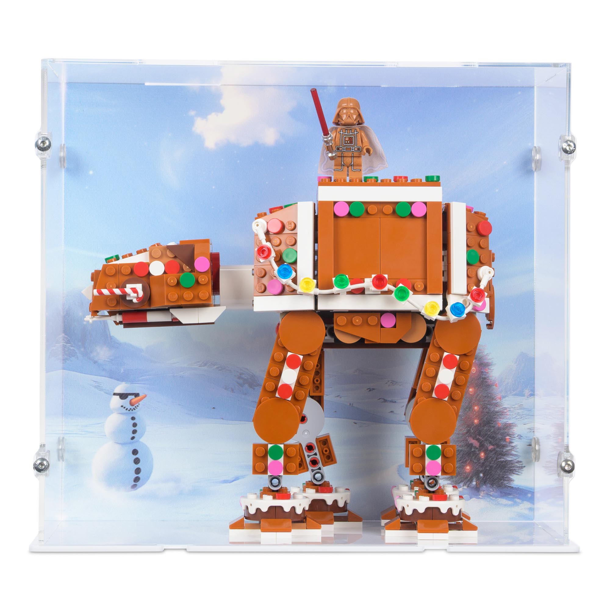 LEGO Gingerbread AT-AT Walker Acrylic Display Case | iDisplayit