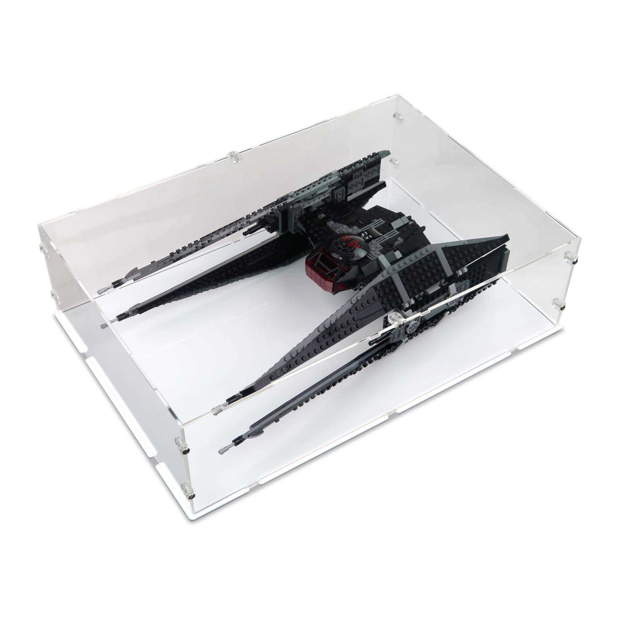 Acrylic Display Case for LEGO Kylo Ren Tie Fighter | iDisplayit