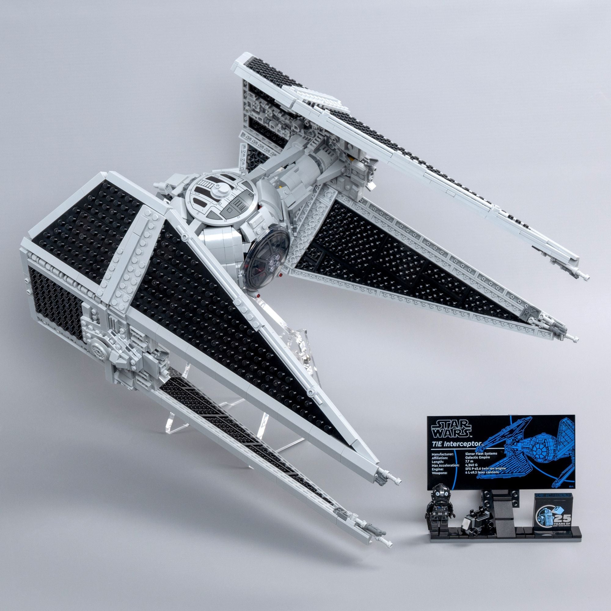 LEGO 75382 UCS TIE Interceptor Display Stand | iDisplayit USA