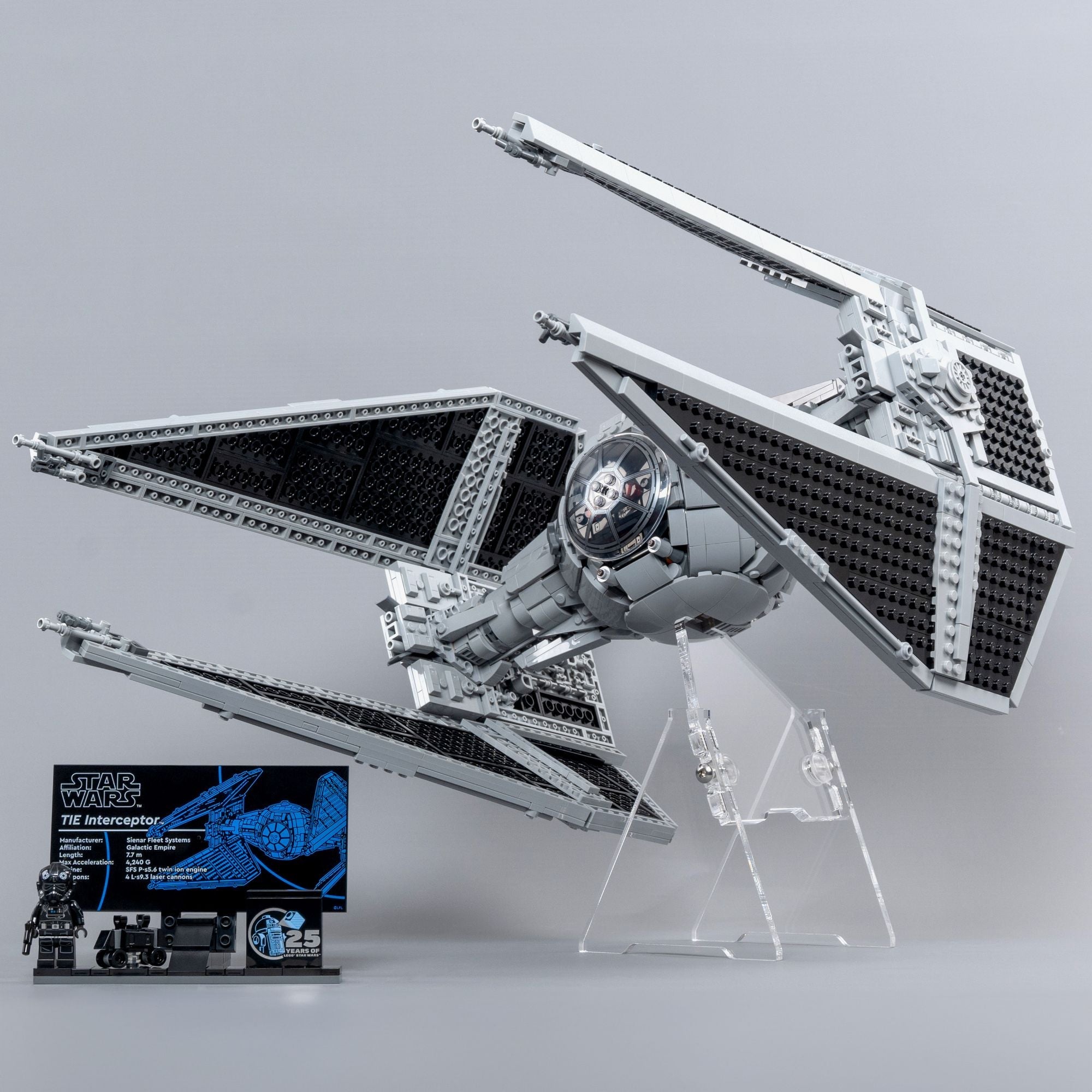 LEGO 75382 UCS TIE Interceptor Display Stand | iDisplayit USA