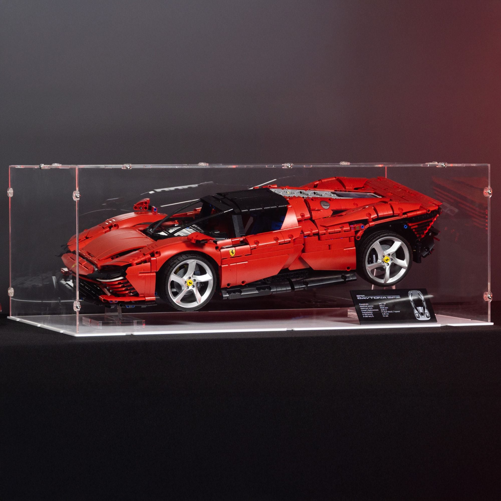 XL Display Case for LEGO Technic Ferrari Daytona SP3 | iDisplayit