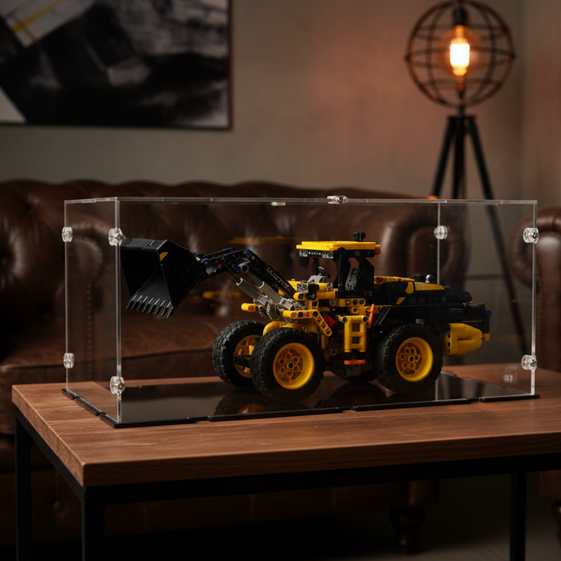 Volvo L120 Electric Wheel Loader Display Case for LEGO 42209