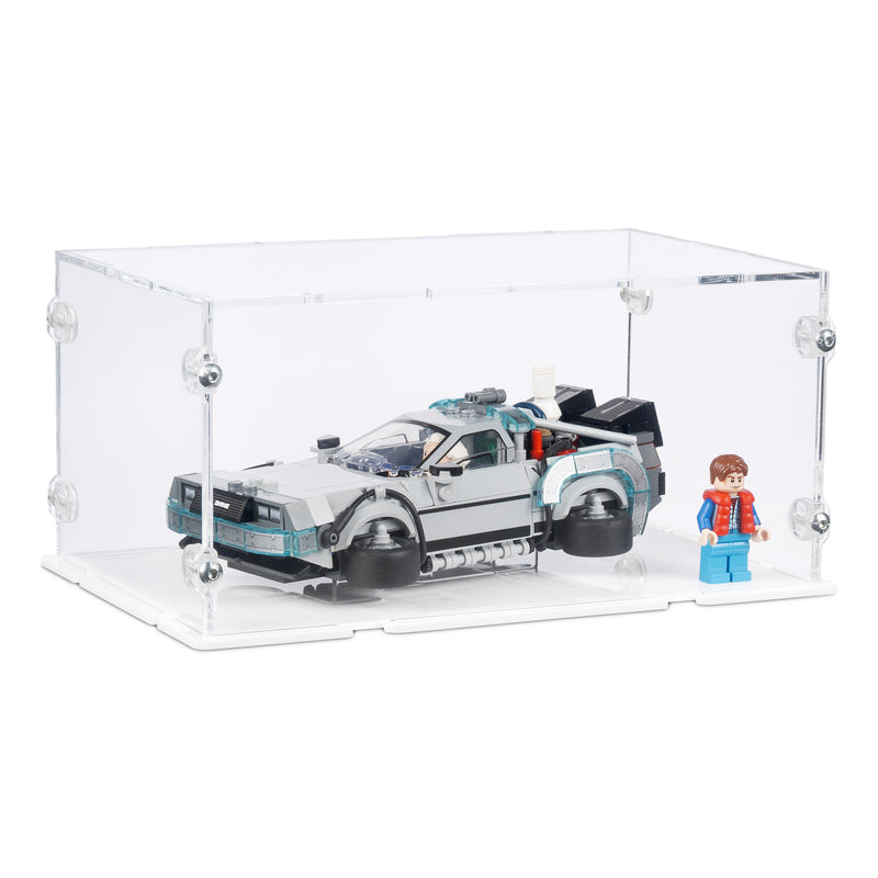 Time Machine from Back to the Future Display Case for LEGO 77256