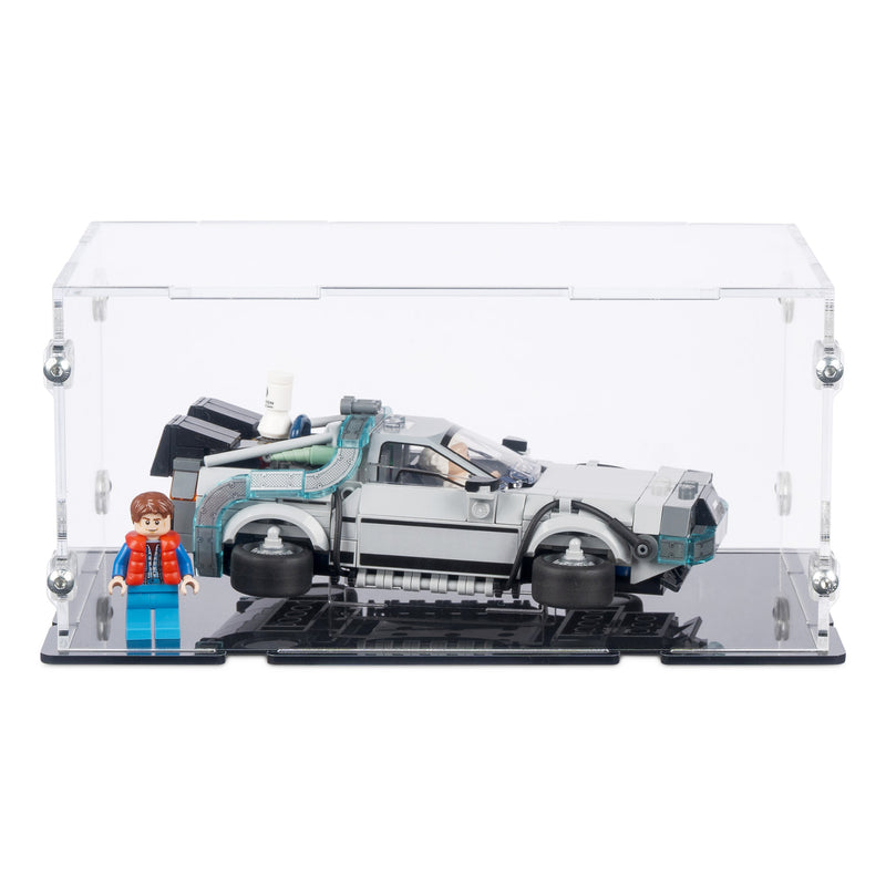 Time Machine from Back to the Future Display Case for LEGO 77256