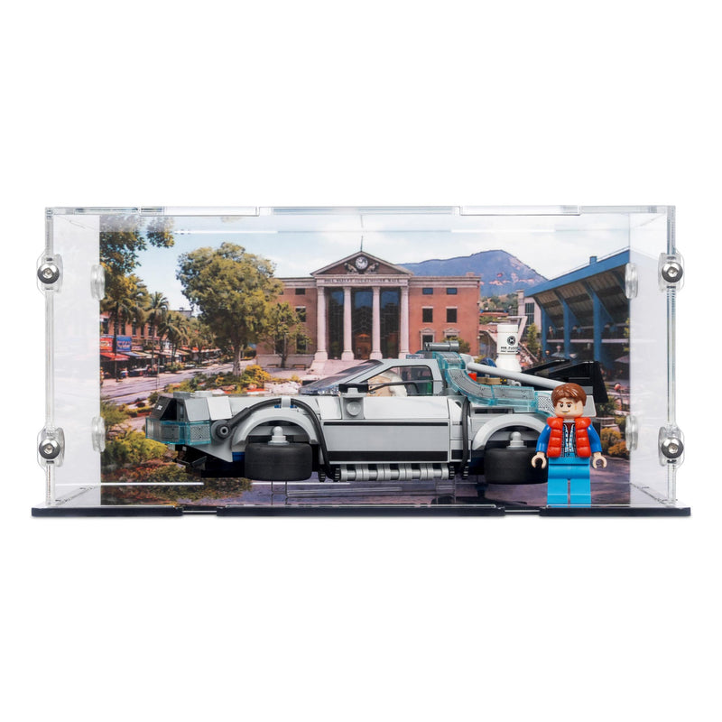 Time Machine from Back to the Future Display Case for LEGO 77256