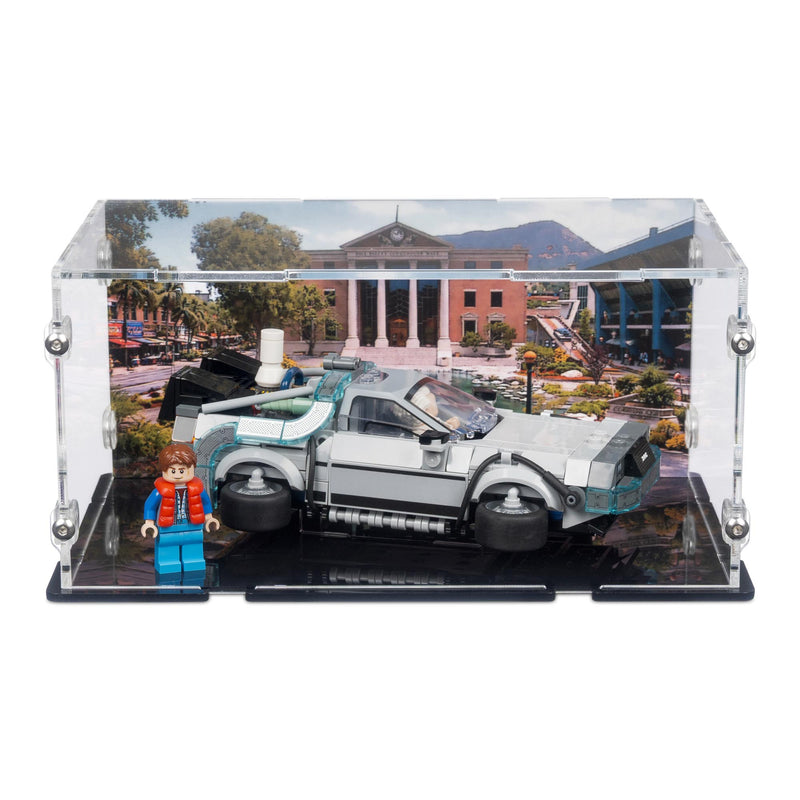 Time Machine from Back to the Future Display Case for LEGO 77256