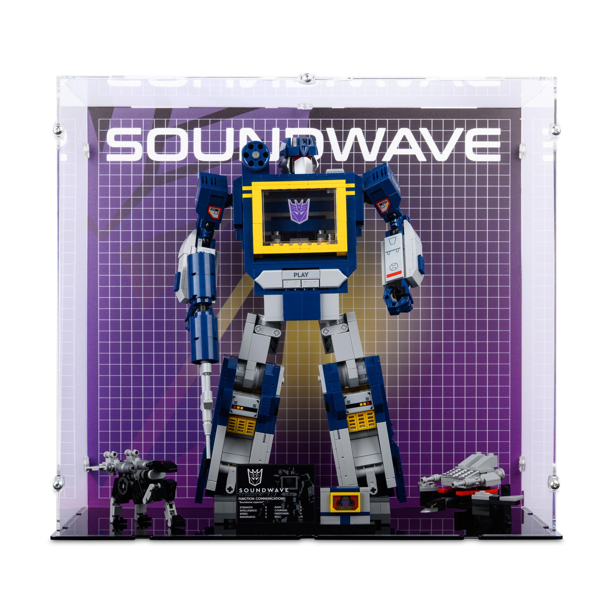 Display Case for LEGO 10358 Transformers Soundwave | iDisplayit