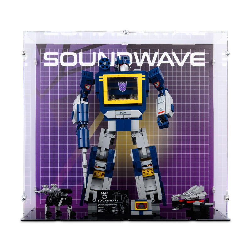 Transformers Soundwave Display Case for LEGO 10358