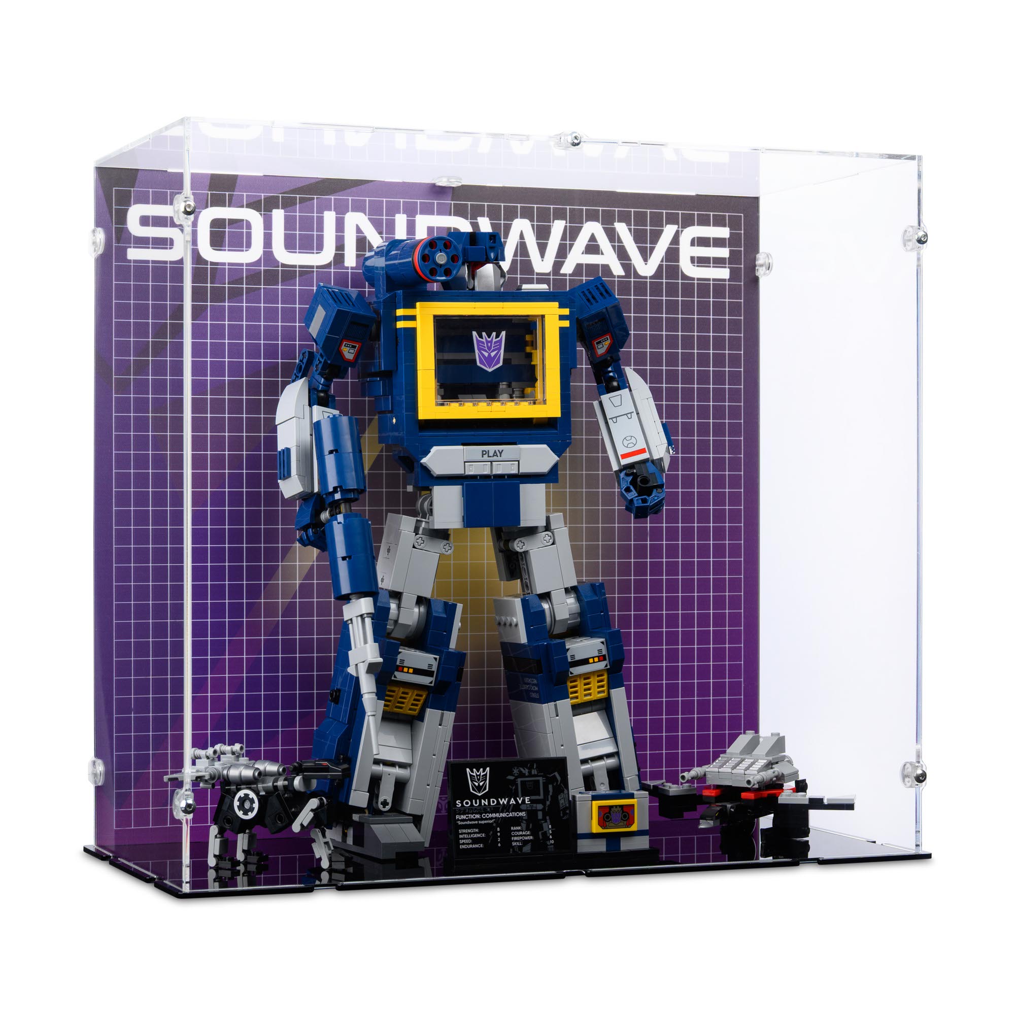 Display Case for LEGO 10358 Transformers Soundwave | iDisplayit USA ...