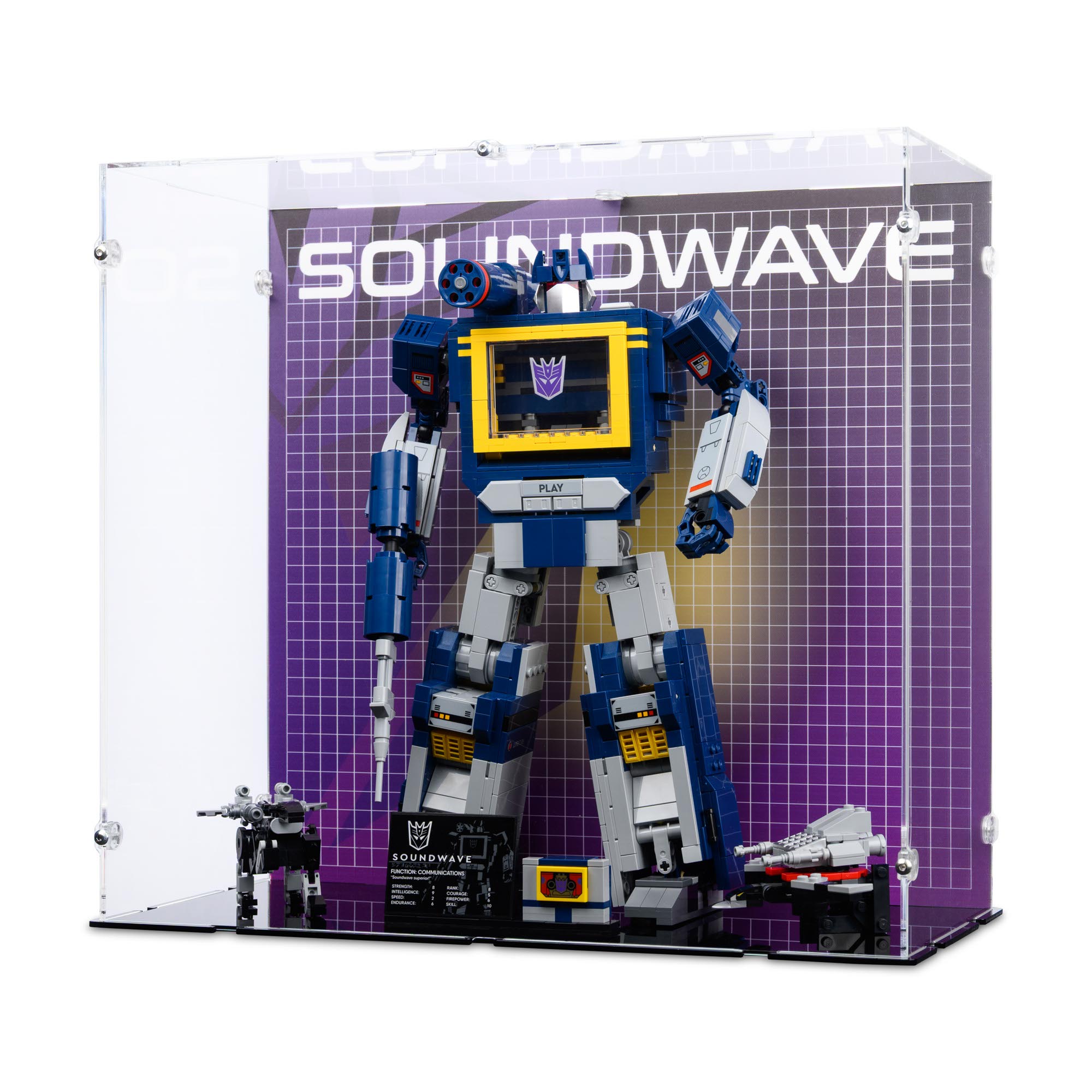 Display Case for LEGO 10358 Transformers Soundwave | iDisplayit USA ...