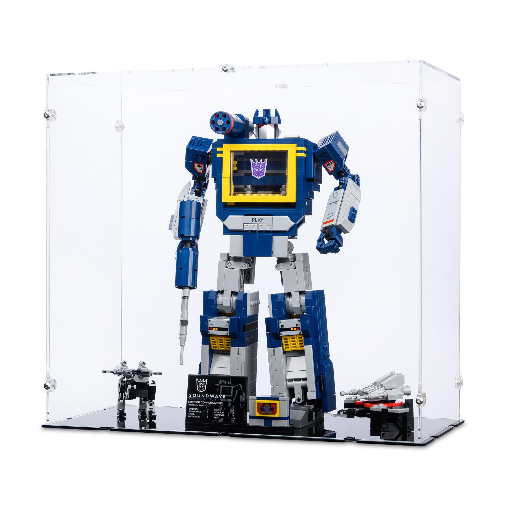 Display Case for LEGO 10358 Transformers Soundwave | iDisplayit