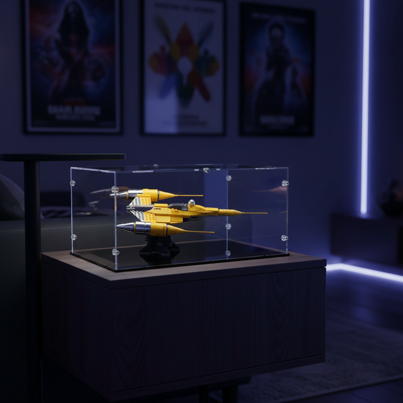 Acrylic Display Case For LEGO Naboo Starfighter IDisplayit USA acrylic-display-case-for-lego-naboo-starfighter-idisplayit-usa