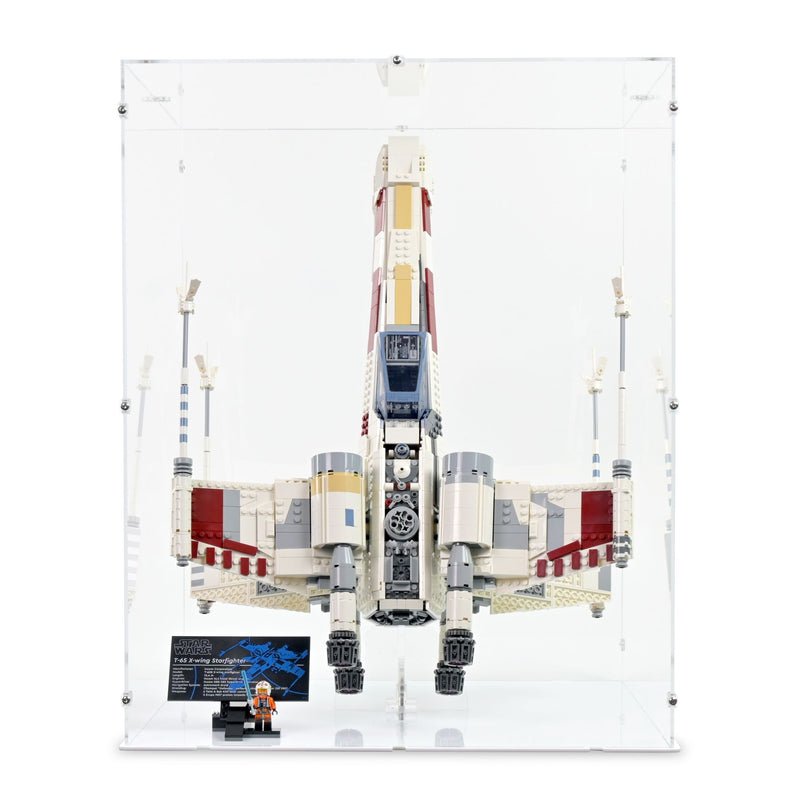 UCS X-Wing Starfighter Vertical Display Case & Stand for LEGO 75355