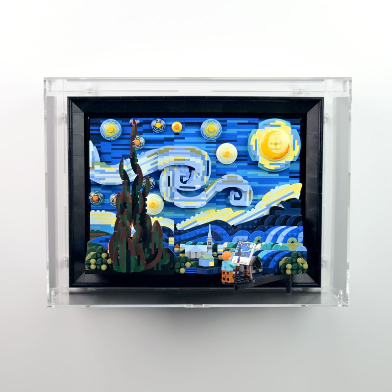 Vincent Van Gogh Wall Mounted Display Case for LEGO 21333