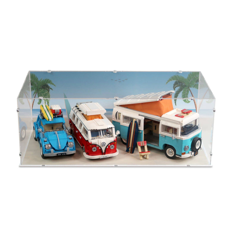 lego camper van VW T2 Camper Van Extended Display Case for LEGO 10279