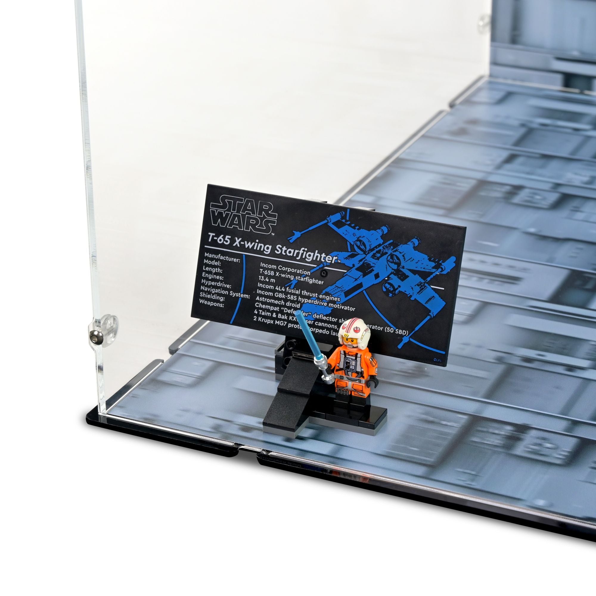 Display Case & Stand for LEGO X-Wing Starfighter | iDisplayit USA