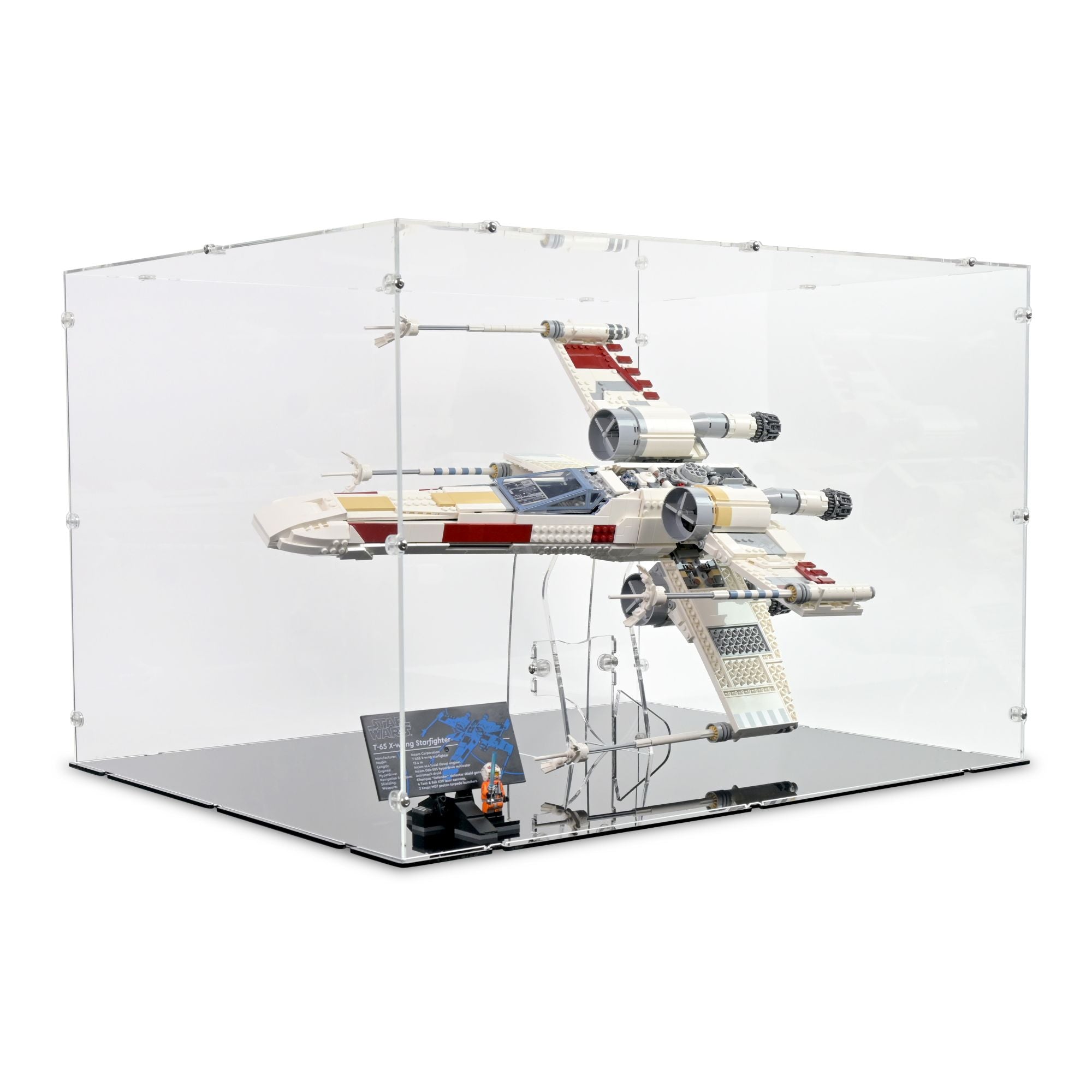Acrylic Display Case & Stand for LEGO X-Wing Starfighter