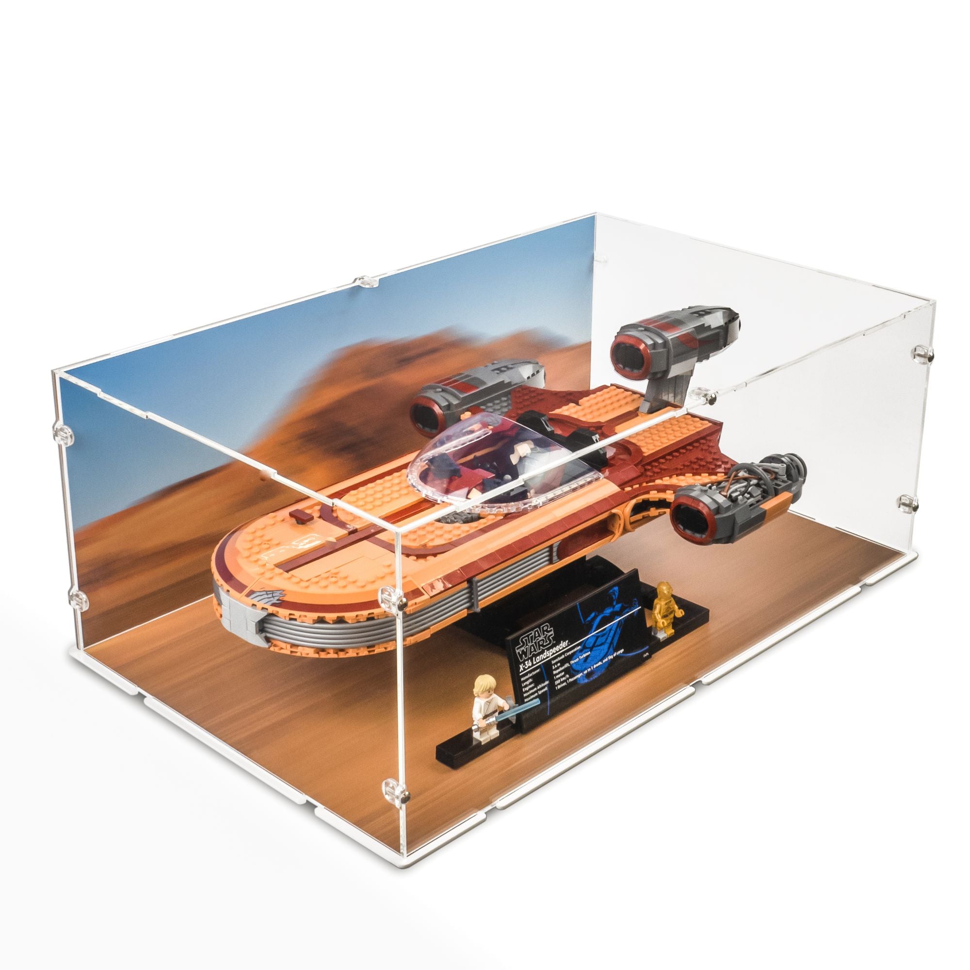 Acrylic Display Case for LEGO Luke Skywalker's Landspeeder