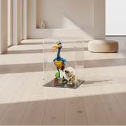 video of lego kevin and dug in acrylic lego display case clear