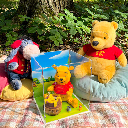 video of lego display case for the disney winnie the pooh 2026 character build