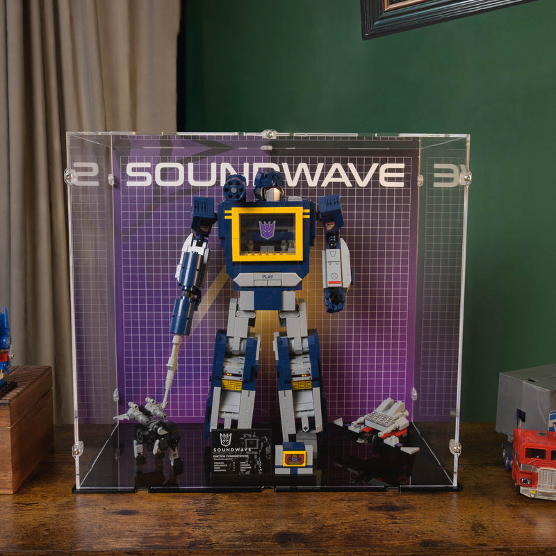 Transformers Soundwave Display Case for LEGO 10358